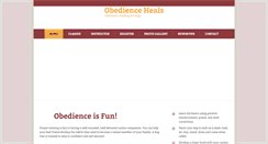 Desktop Screenshot of obedienceheals.com