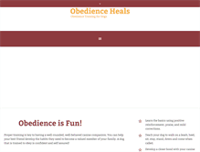 Tablet Screenshot of obedienceheals.com